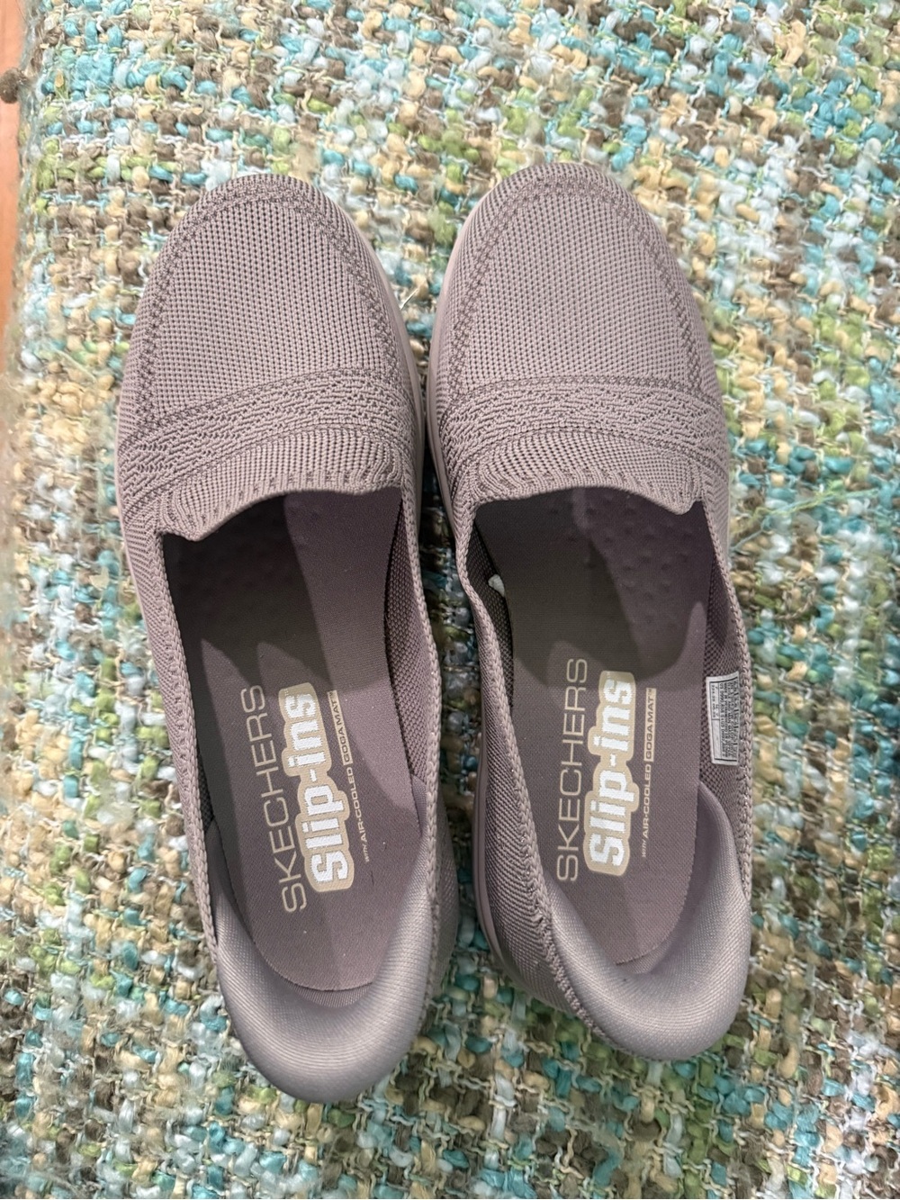 Skechers Slip-Ins Knit Slip-On Loafers in Taupe